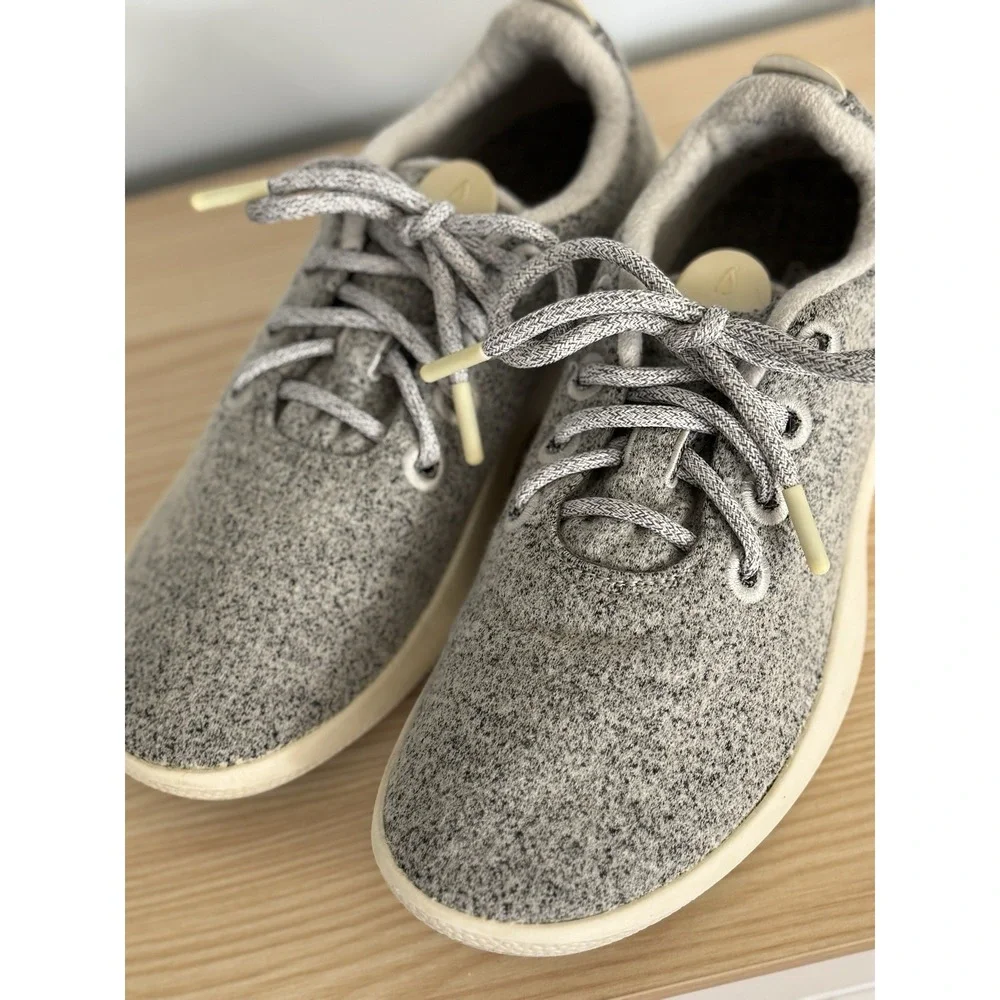 Allbirds Wool Runners Womens 8 Light Gray Casual Walking Running Shoes Sneakers